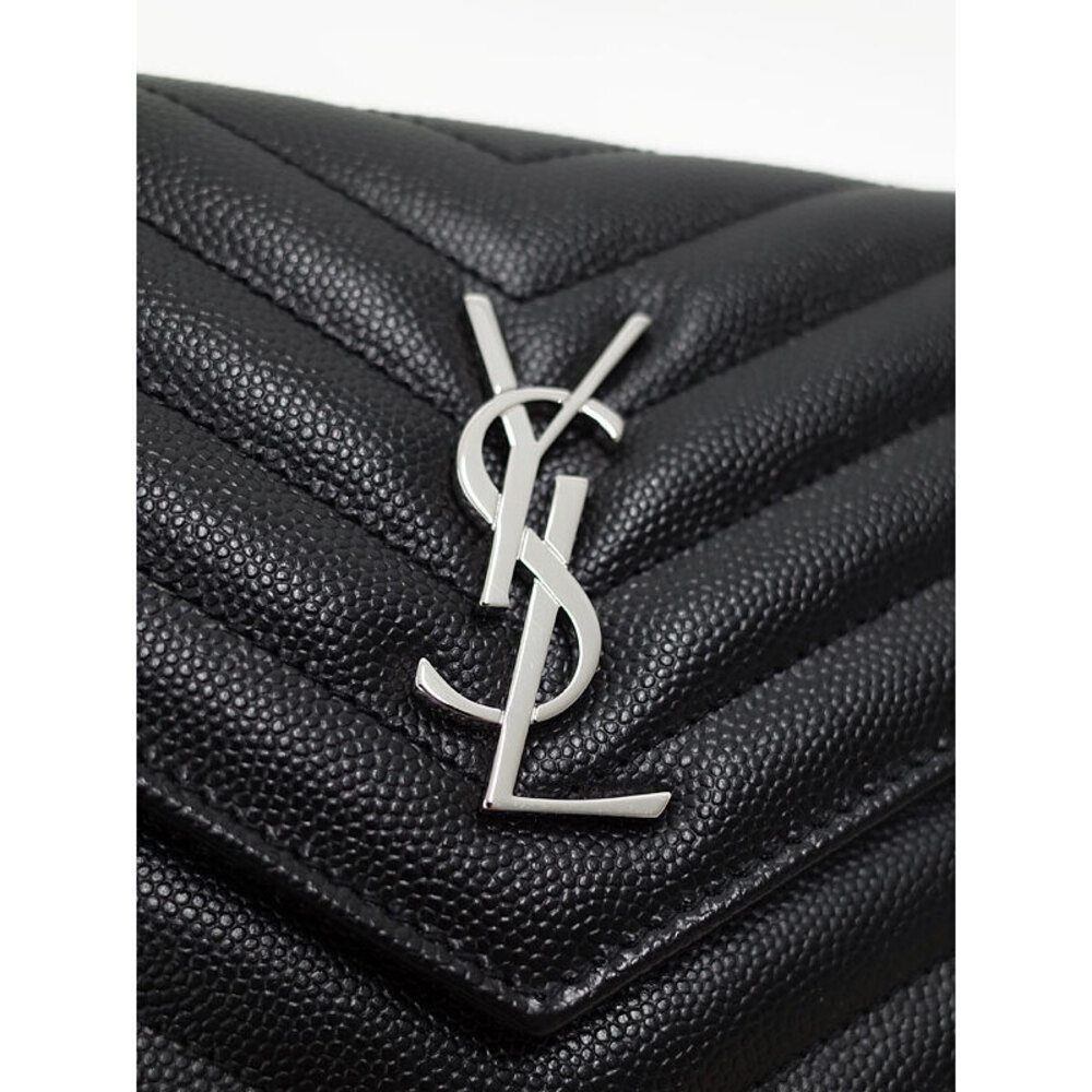 SAINT LAURENT PARIS Monogram Envelope Chain Wallet - Picture 6 of 9